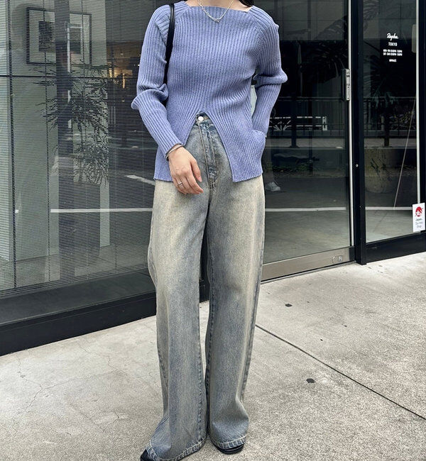  「【新色ブルー登場！】フレアデニム」|デニム|