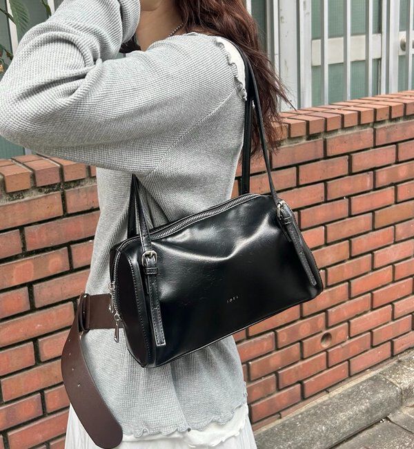  「lotiワイドボストンBAG」|トートバッグ|ブラック