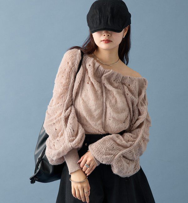  「ウェーブシアーホイップニット」|ニット・セーター|