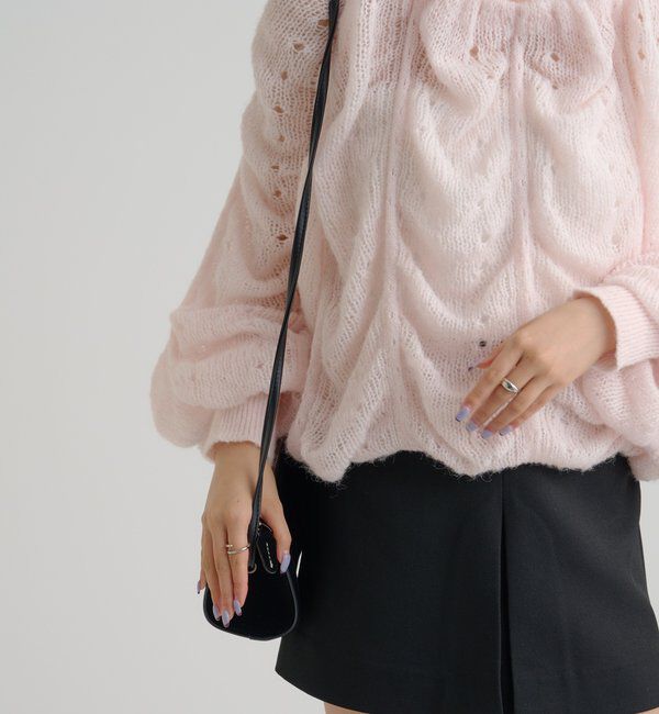  「ウェーブシアーホイップニット」|ニット・セーター|