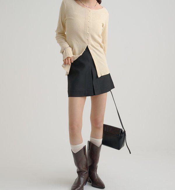  「起毛リブボタンカーディガン」|Tシャツ・カットソー|