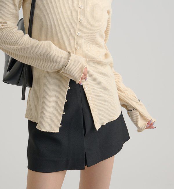  「起毛リブボタンカーディガン」|Tシャツ・カットソー|