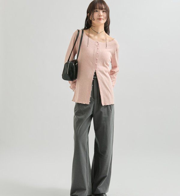  「起毛リブボタンカーディガン」|Tシャツ・カットソー|