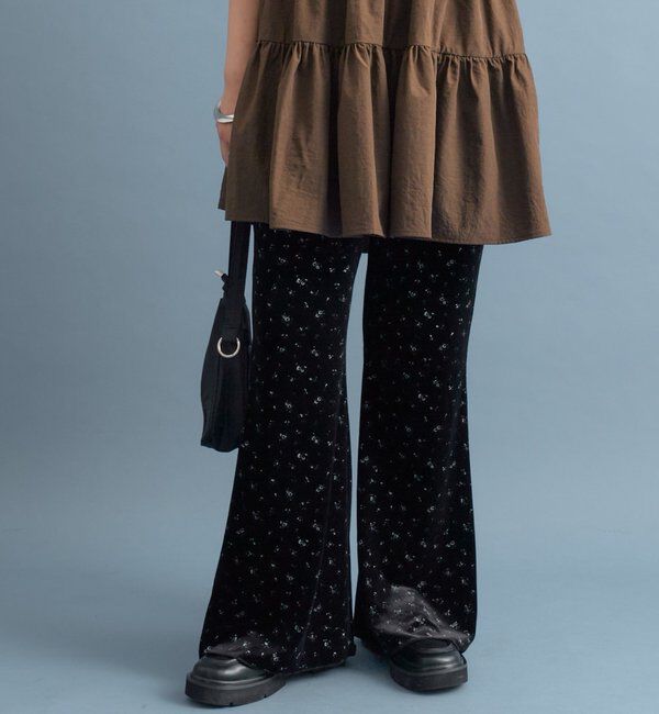  「ベロアフレアパンツ」|チノ|ブラックその他2