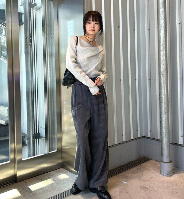  「オフショルリブニット」|ニット・セーター|