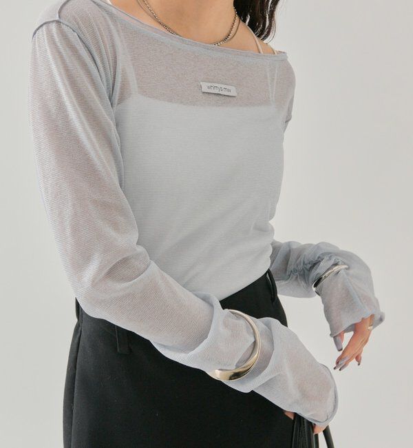  「ラメシアープルオーバー」|Tシャツ・カットソー|ブルー