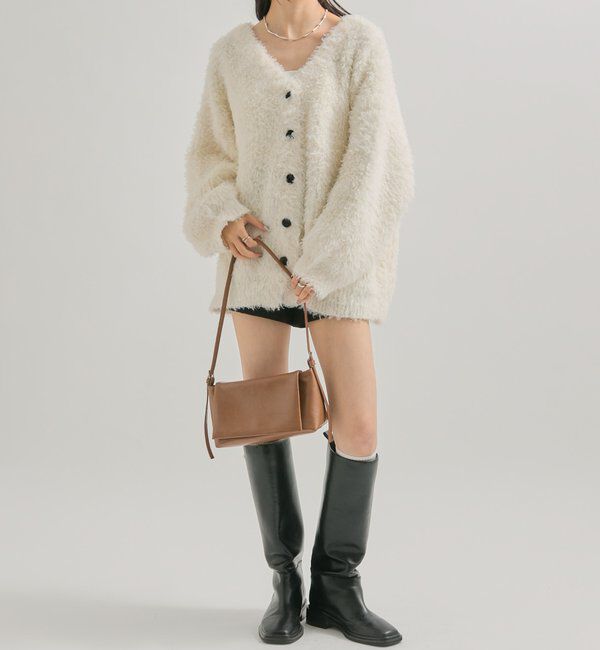  「ループボタン カーディガン」|カーディガン|