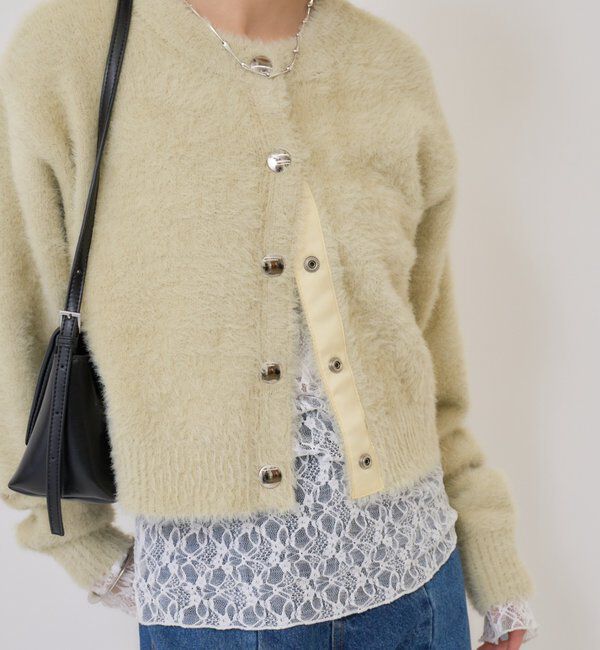  「ミンクライクジャケットカーディガン」|カーディガン|