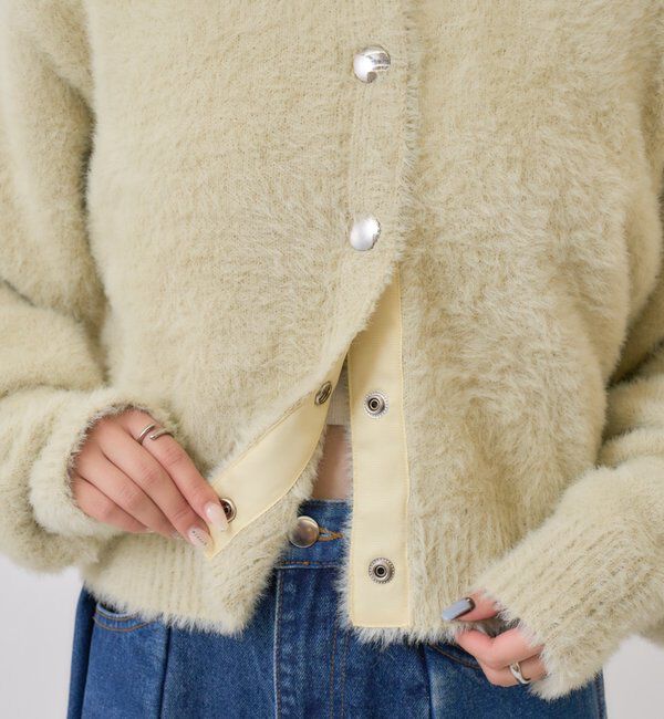  「ミンクライクジャケットカーディガン」|カーディガン|