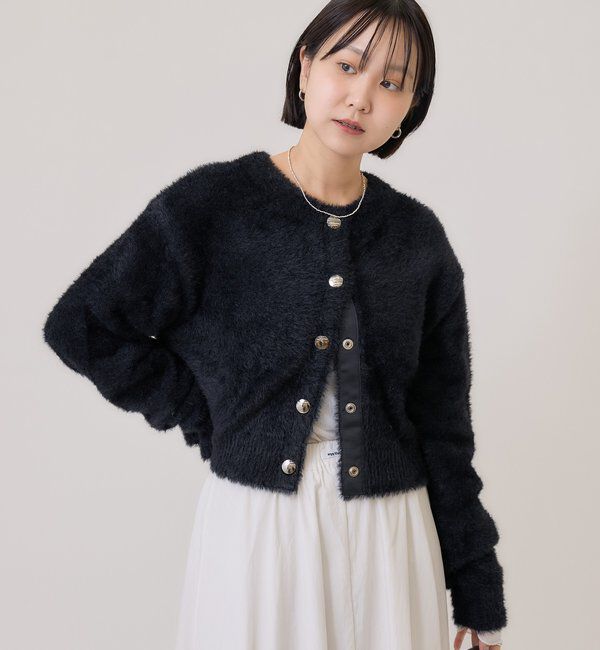  「ミンクライクジャケットカーディガン」|カーディガン|