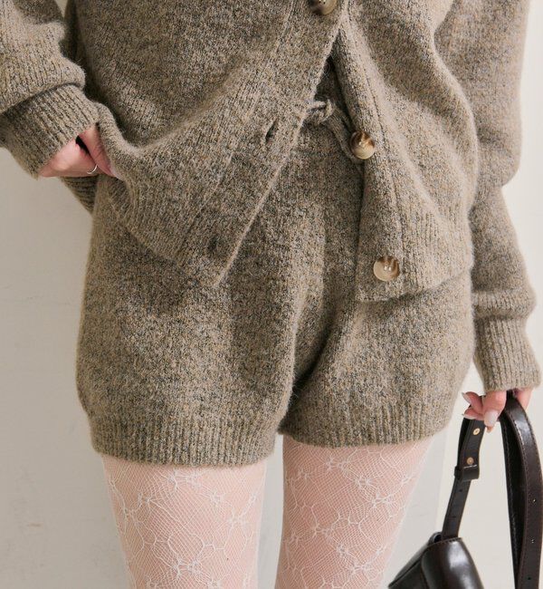  「プレート付きニットパンツ」|チノ|