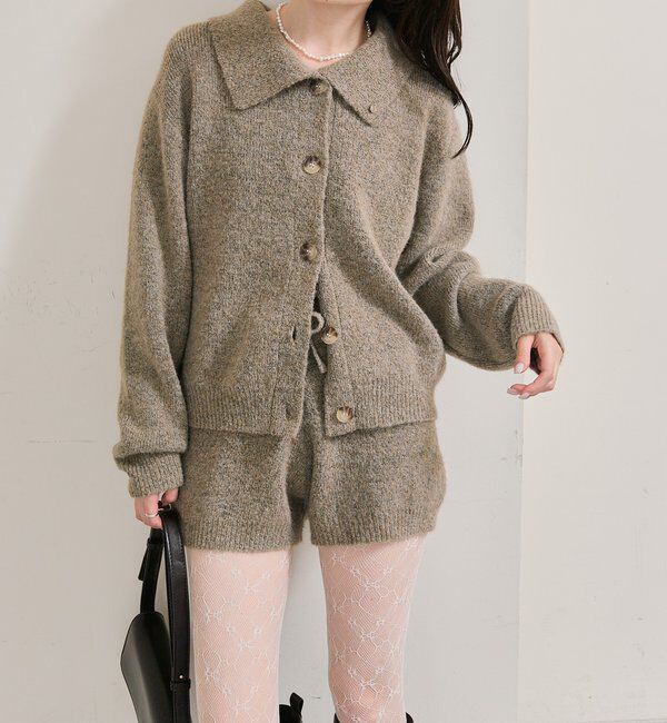  「プレート付きニットパンツ」|チノ|