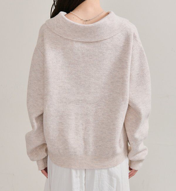  「襟付きプレートニットカーディガン」|カーディガン|