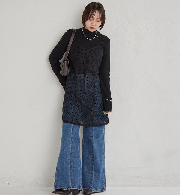  「ドットチュールキャミチュニック」|キャミソール|