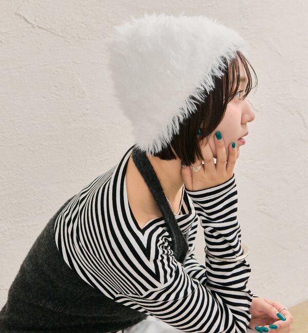  「シャギーニット帽」|ハット|