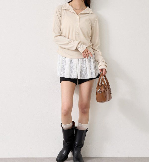  「リブヘンリーネックプルオーバー」|Tシャツ・カットソー|