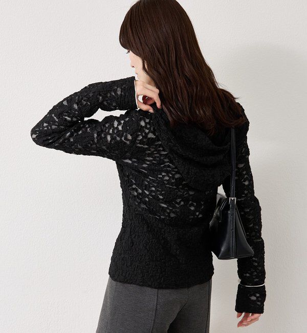  「レースフーディーパーカー」|パーカー|