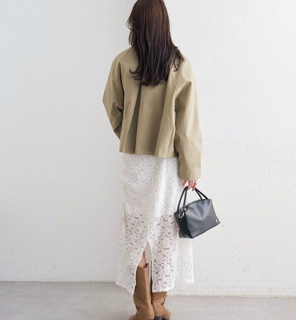  「スタンドカラーショートトレンチ」|トレンチコート|