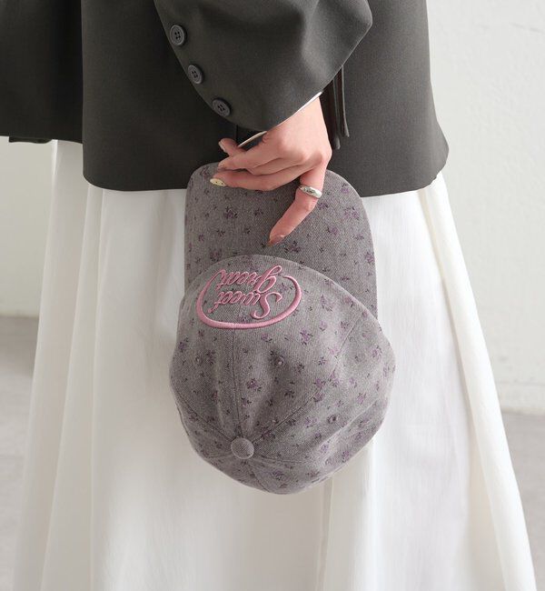  「フラワー刺繍キャップ」|ハット|