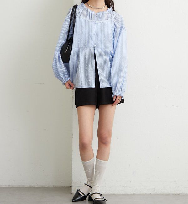  「ラメストライプビスチェSETブラウス」|シャツ・ブラウス|