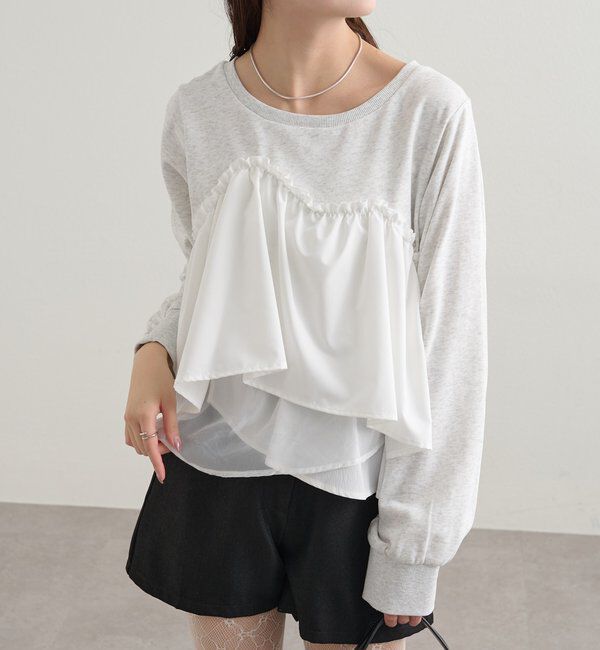  「ビスチェドッキングスウェット」|パーカー|