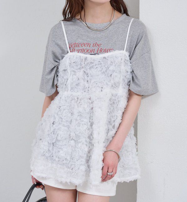  「フラワーチュールキャミチュニック」|シャツ・ブラウス|