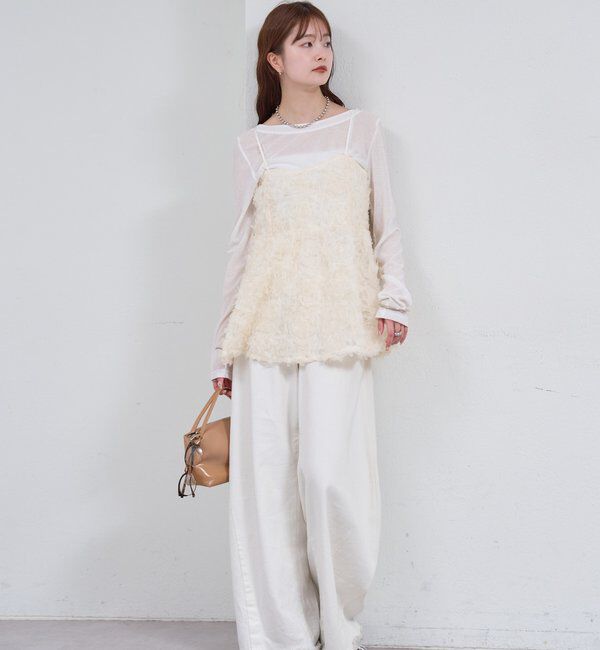  「フラワーチュールキャミチュニック」|シャツ・ブラウス|