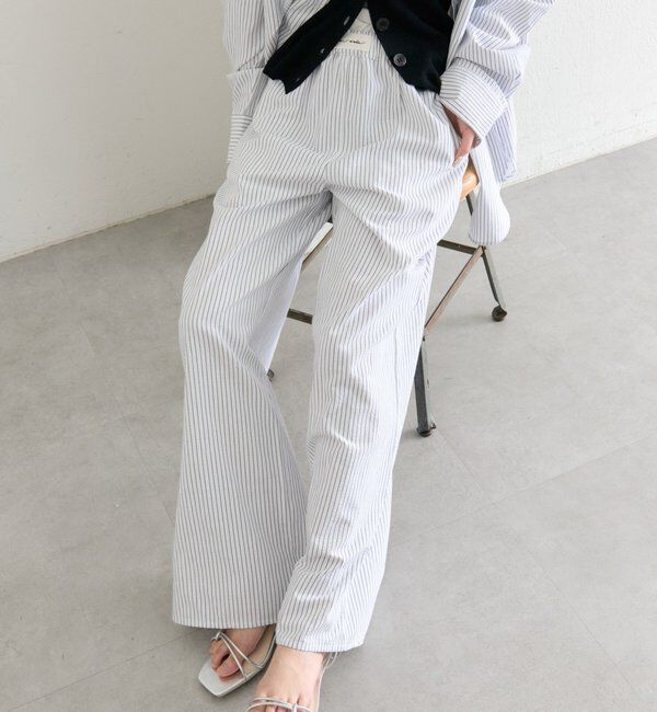  「ストライプイージーパンツ」|チノ|