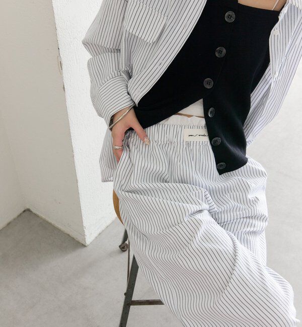  「ストライプイージーパンツ」|チノ|