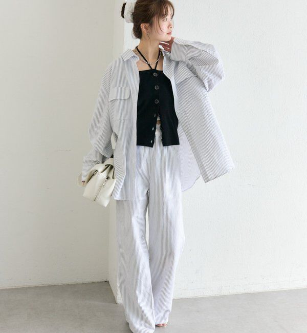  「ストライプイージーパンツ」|チノ|