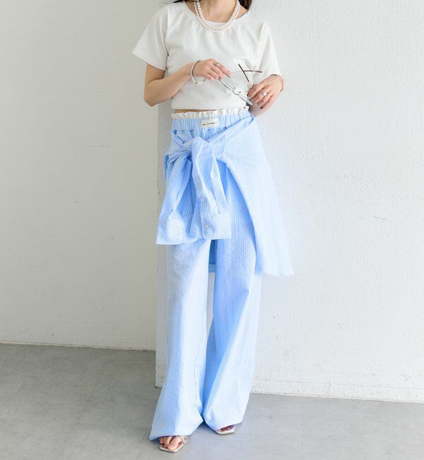  「ストライプイージーパンツ」|チノ|