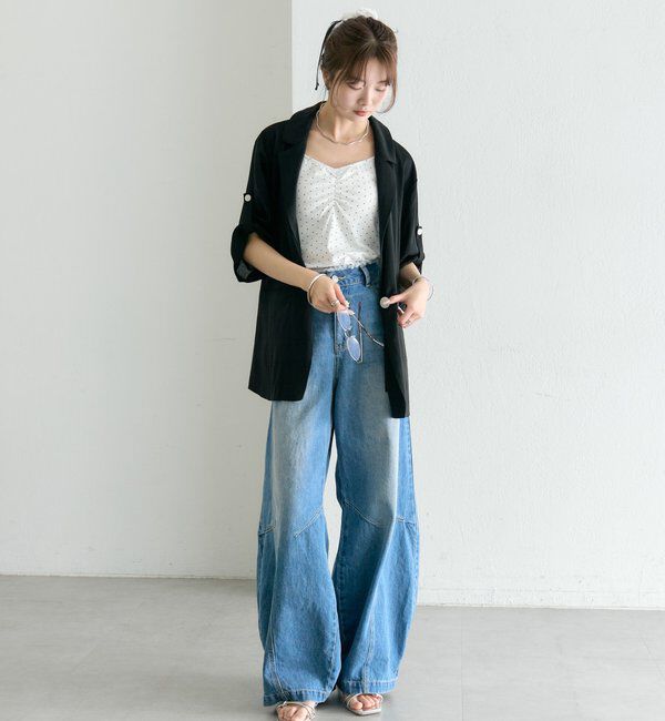  「シアー半袖ジャケット」|その他|