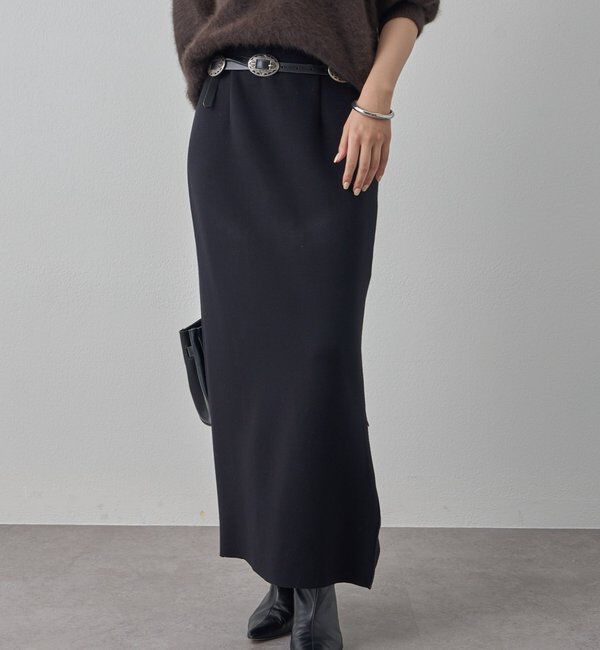  「【Lサイズも登場！】ポンチZIPタイトスカート」|スカート|