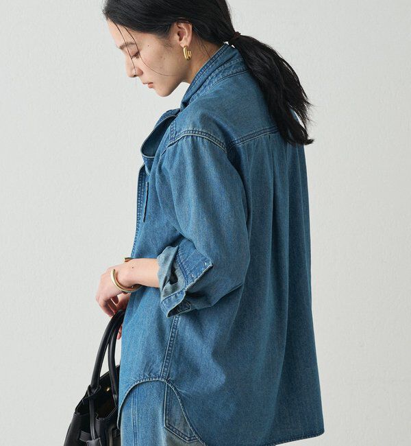  「デニムボウタイブラウス」|シャツ・ブラウス|