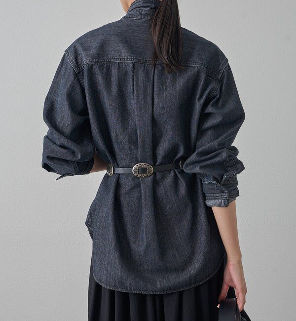  「デニムボウタイブラウス」|シャツ・ブラウス|