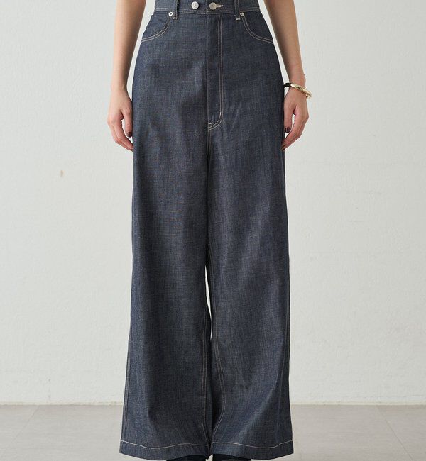  「ハイウエストデニムパンツ」|デニム|