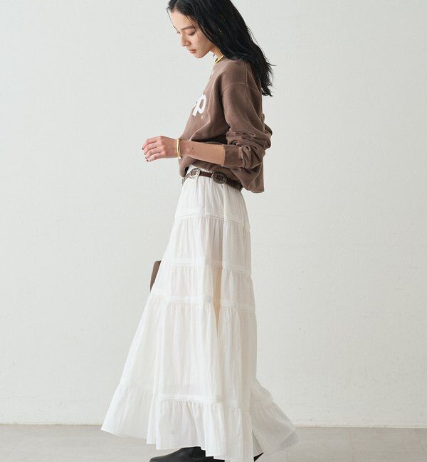  「ギャザーティアードスカート」|スカート|