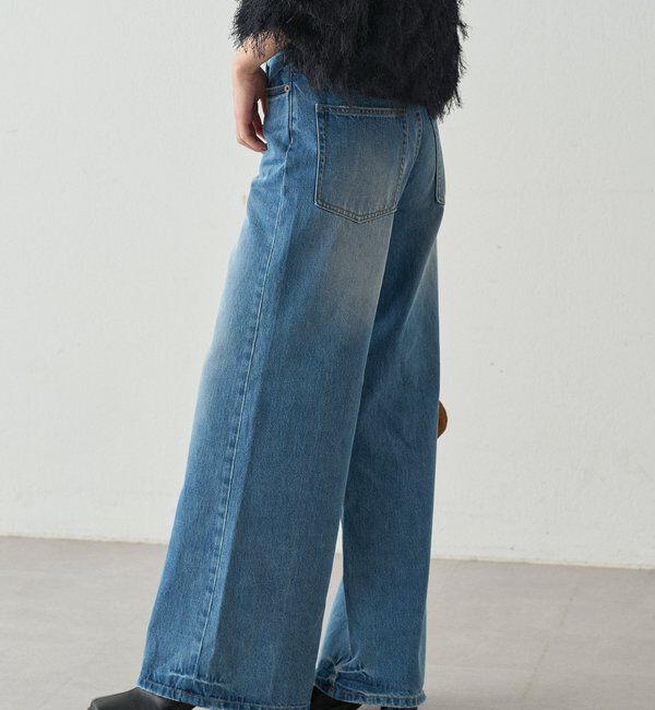  「ハイウエストデニムパンツ」|デニム|