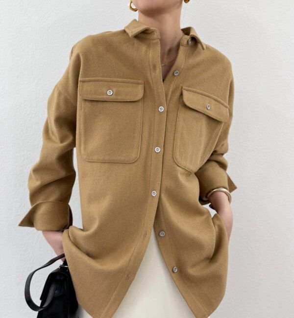  「ウールオーバーシャツ」|シャツ・ブラウス|