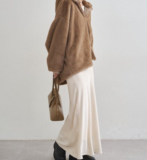  「フードフェイクファーブルゾン」|ベスト・ジレ|