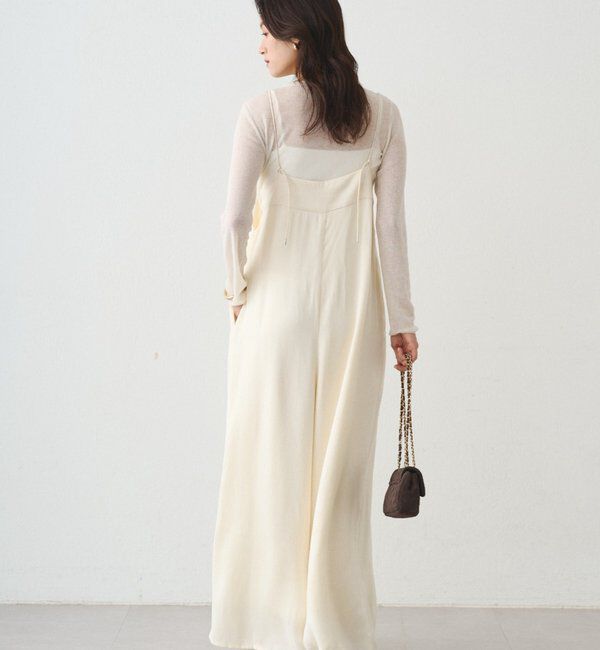  「レースサテンキャミオールインワン」|ワンピース|