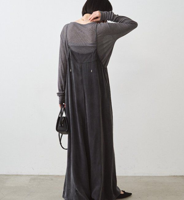  「レースサテンキャミオールインワン」|ワンピース|