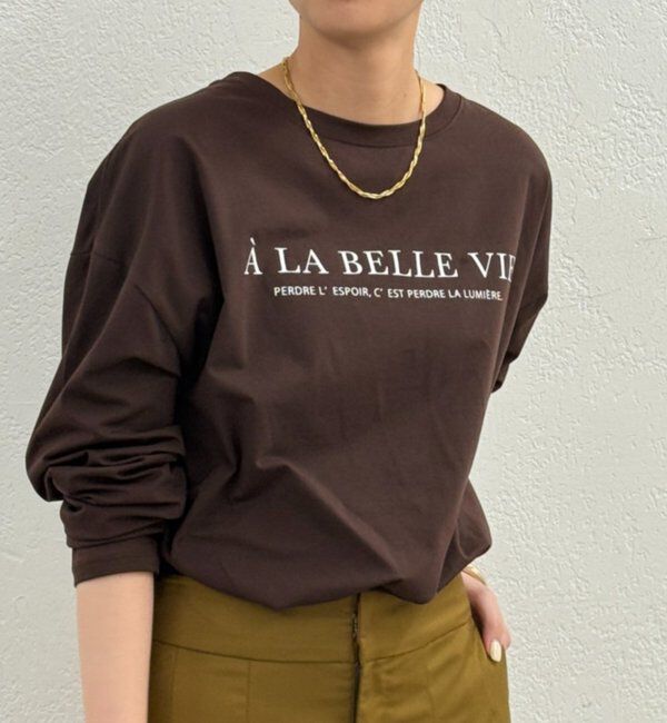  「ロゴロンT」|Tシャツ・カットソー|ブラウン