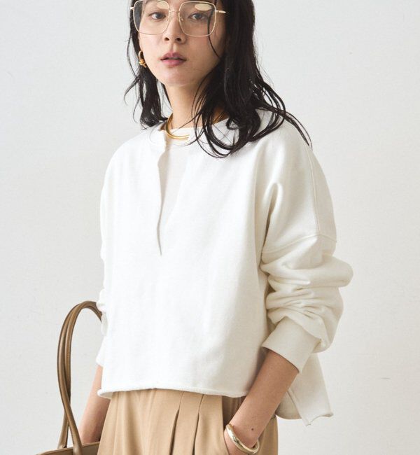  「スキッパーショートスウェット」|Tシャツ・カットソー|オフホワイト