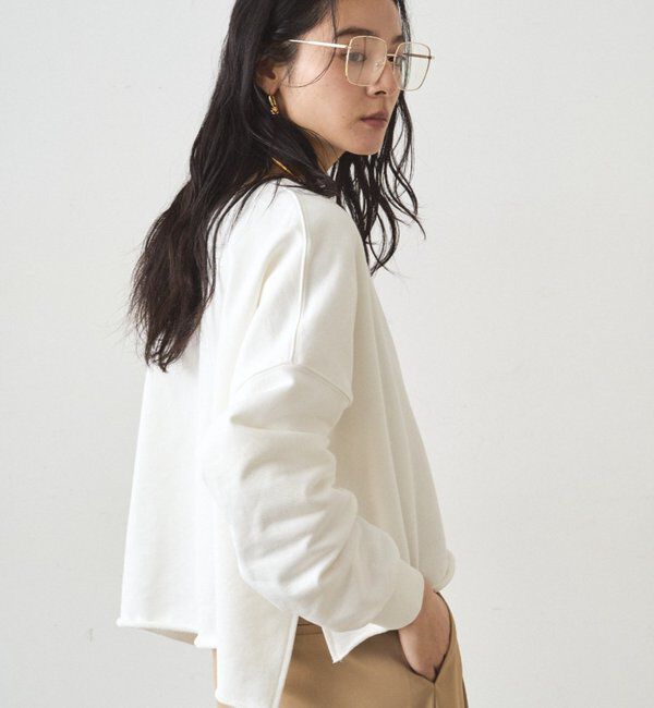  「スキッパーショートスウェット」|Tシャツ・カットソー|