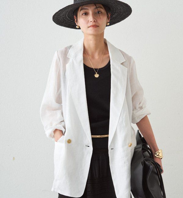  「リネン100ジャケット」|ベスト・ジレ|