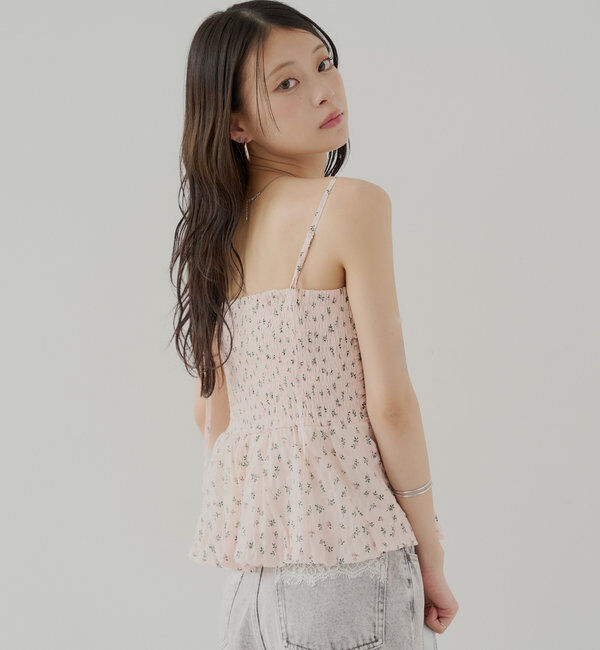  「袖取り外しフラワーペプラムブラウス」|シャツ・ブラウス|