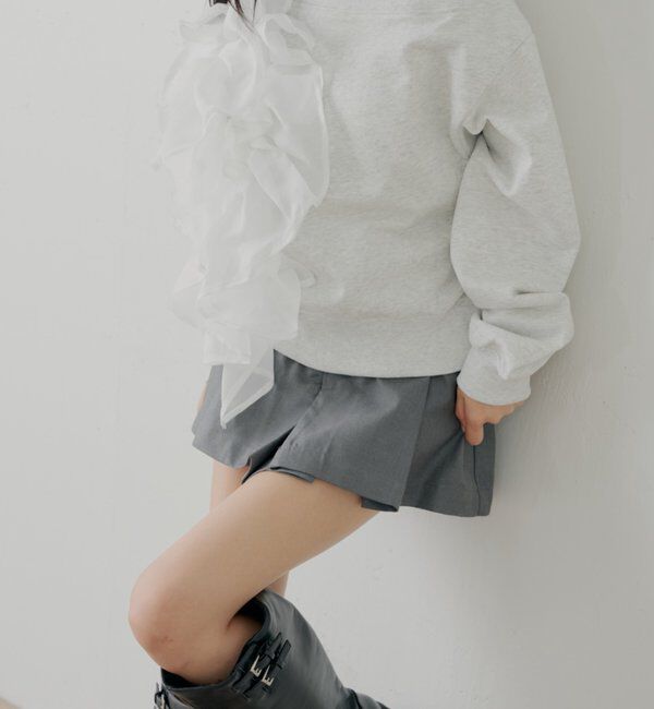  「ボックスプリーツレイヤードスカパン」|スカート|