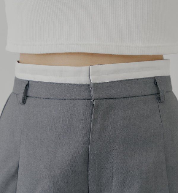  「ボックスプリーツレイヤードスカパン」|スカート|