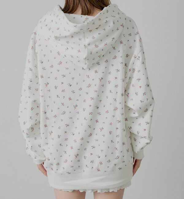 「花柄ルーズパーカー」|パーカー|